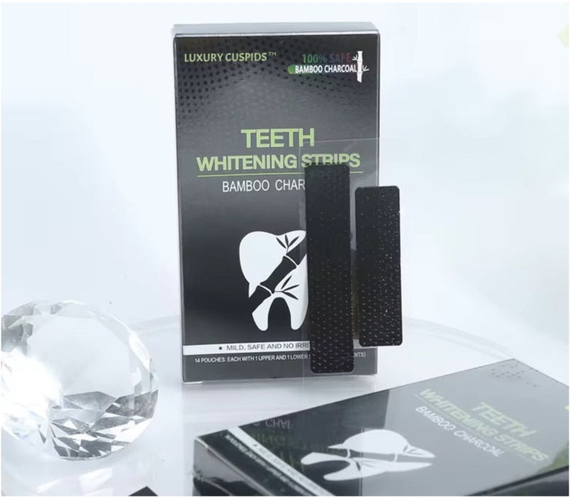 LUXURY CUSPIDS™ DRY Charcoal Teeth Whitening Strips